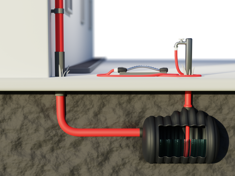 Bereich Regenwassernutzung
