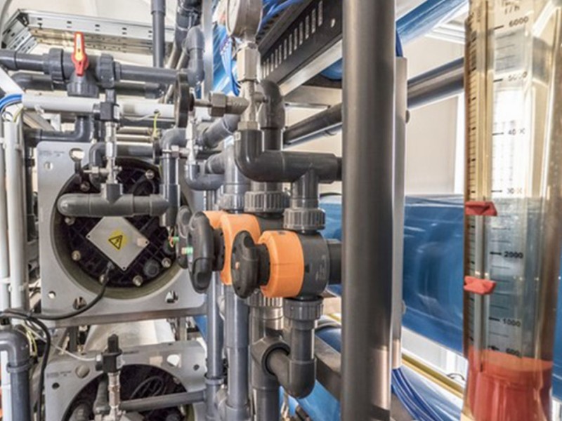 Bereich Enthärtungsanlage